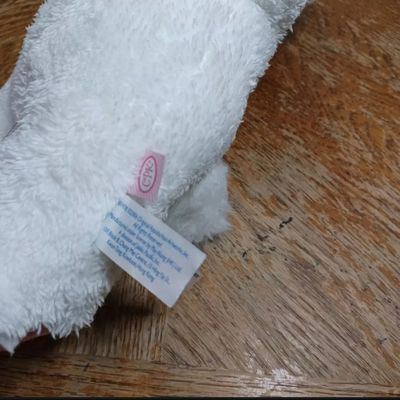 2006 Cabbage Patch Kids White Bunny Rabbit Pink Ears & Paws Blue Eyes 13”. - Picture 4 of 7